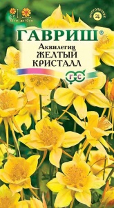 Цветы Аквилегия Желтый Кристал Гавриш